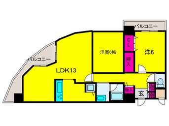 間取図 住之江フタバビル