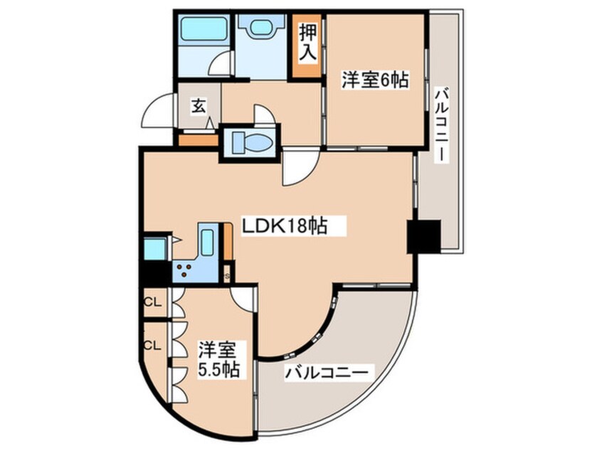 間取図 フェルザ住之江公園