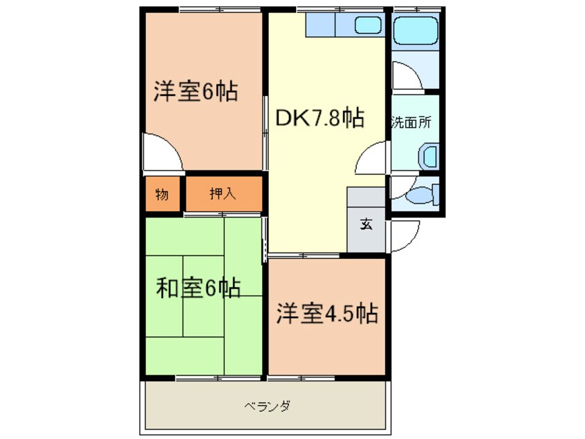 間取図 いずみが丘ハイツ