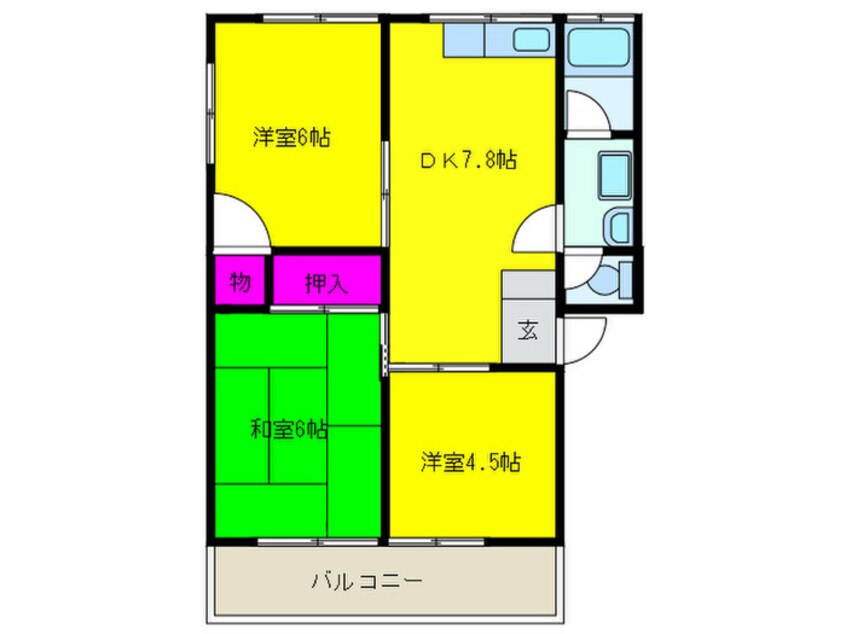 間取図 いずみが丘ハイツ