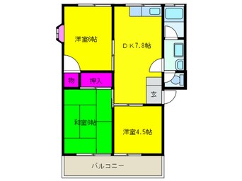 間取図 いずみが丘ハイツ