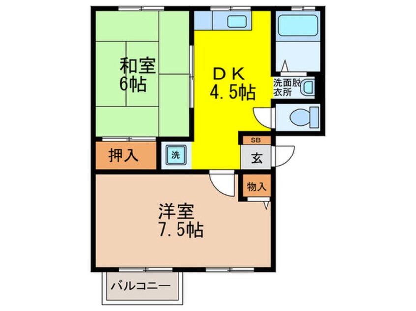 間取図 ウエストハイム