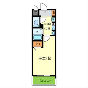 間取図 ｸﾘｴｲﾄ21ｱﾃﾝﾄﾞﾙ梅田1004