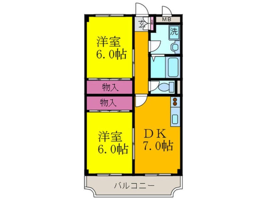 間取図 サウスワ－ド