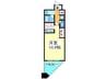 CITY SPIRE上町台 1Kの間取り