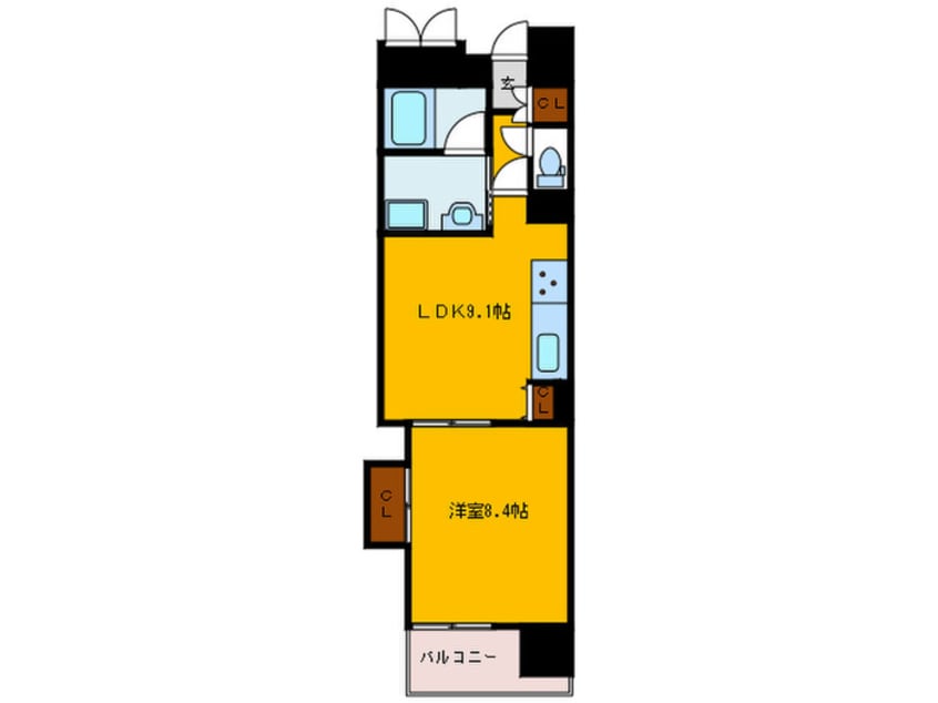 間取図 CITY SPIRE上町台