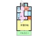 クレアドル須磨Ⅱ 1Kの間取り