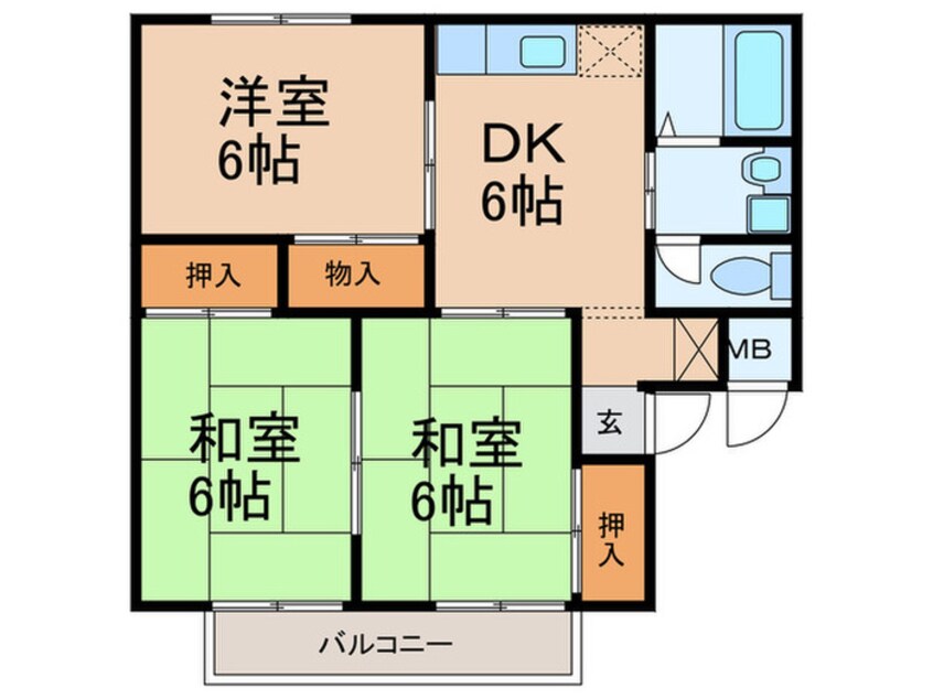 間取図 ビリーブ　タウン