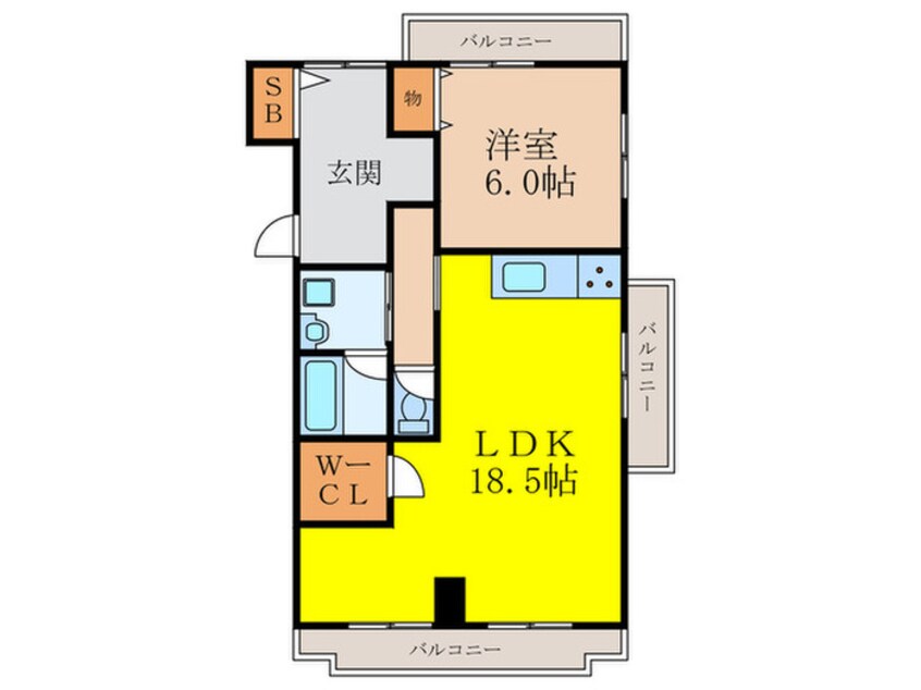 間取図 尾勝山ハイツ