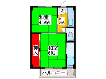 間取図 ビレッジハウス木戸4号棟