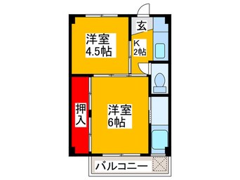 間取図 ビレッジハウス木戸4号棟