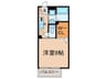 ＧＩハイツ グリ－ン 1Kの間取り