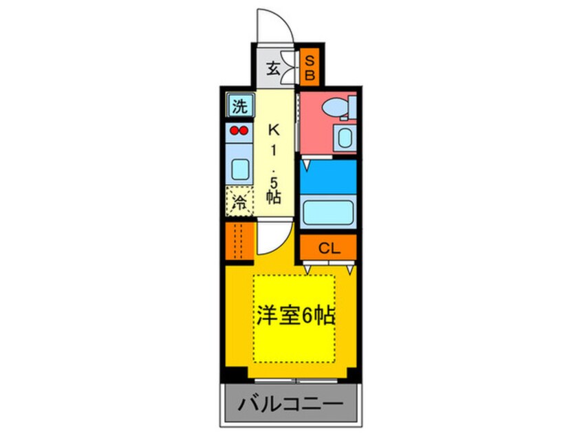 間取図 ｴｽﾃﾑﾌﾟﾗｻﾞ京都三条大橋（204）