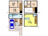 MERUDAU-Residence Nishiyama 2LDKの間取り