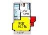 千里ﾛｲﾔﾙﾊｲﾂ 1DKの間取り