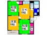 松井ニュ－ハイツ 3DKの間取り