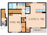 ソルボンヌ 1LDKの間取り