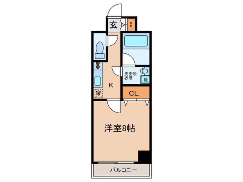 間取図 エルシア北田辺