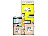 レジデンス平野 2LDKの間取り