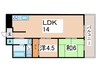 平野北コーポ（３０８） 2LDKの間取り