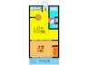 マンションヴィクトリ－ 1LDKの間取り