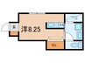 エターナルシー西明石 1Rの間取り