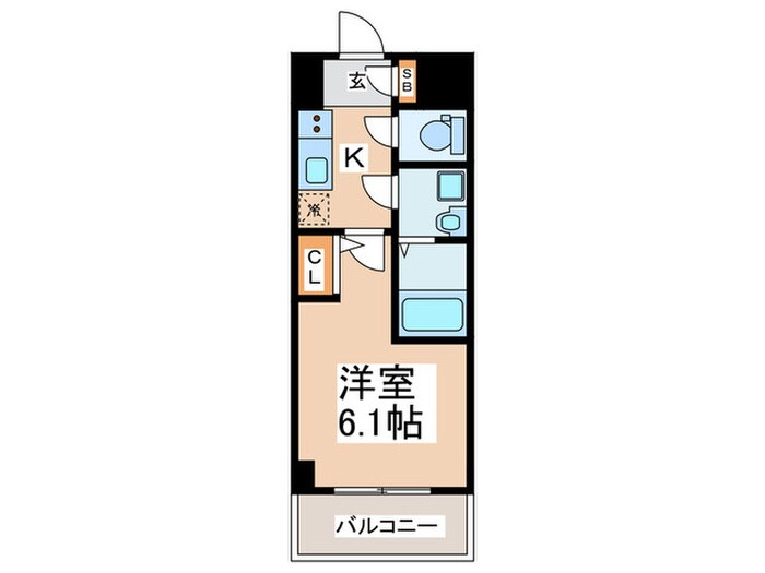 間取り図 エスリードレジデンス大阪弁天町