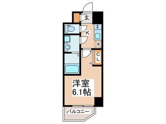 間取図 エスリードレジデンス大阪弁天町