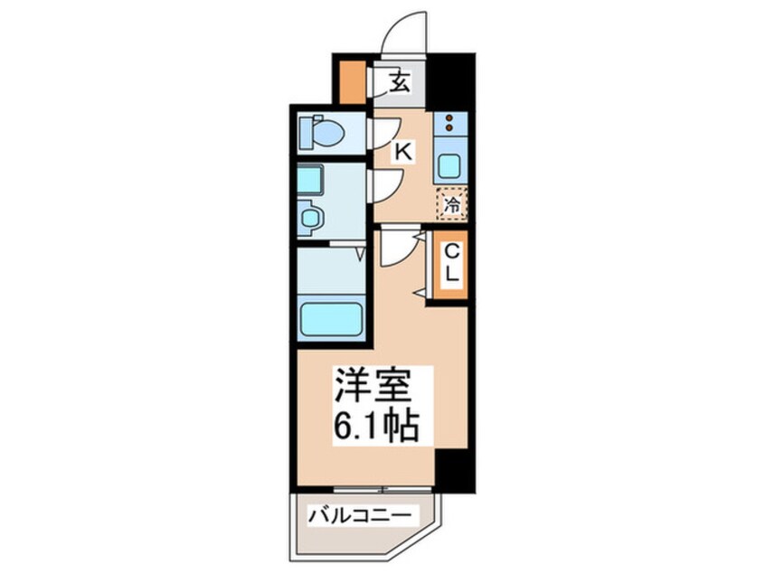 間取図 エスリードレジデンス大阪弁天町