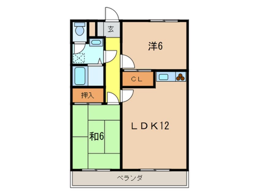 間取図 上甲東園マンション