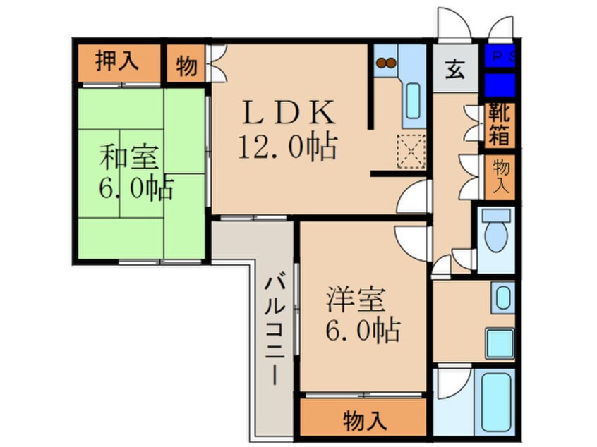 間取図 パラドール宮前橋