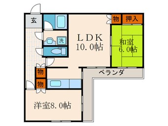 間取図 パラドール宮前橋