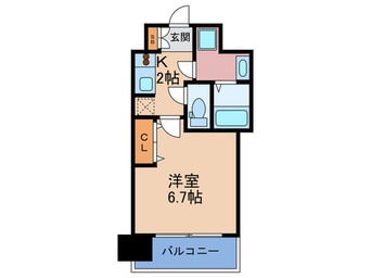 間取図 アクアプレイス梅田Ⅲ(502)
