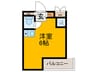 フリーディオ城垣 1Rの間取り