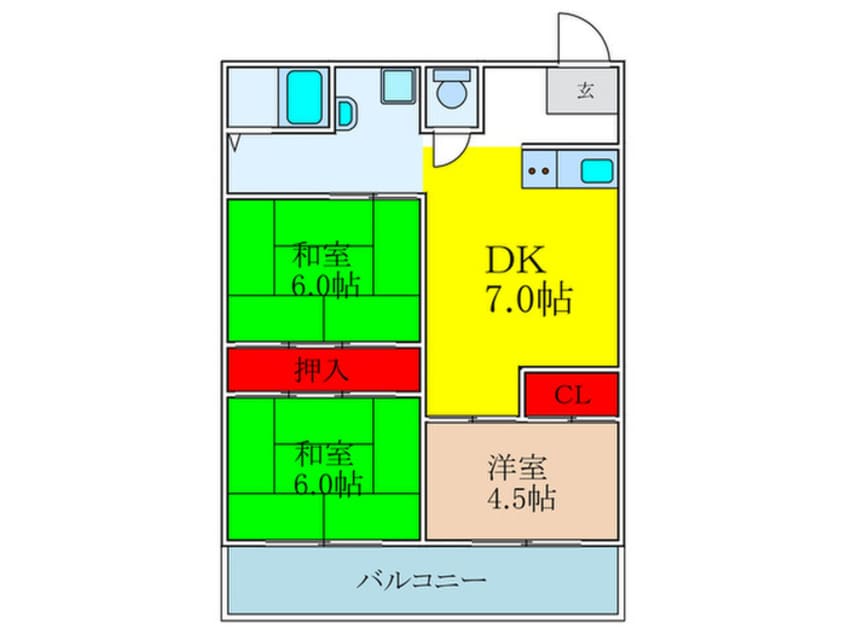 間取図 高塚増田ﾊｲﾂ