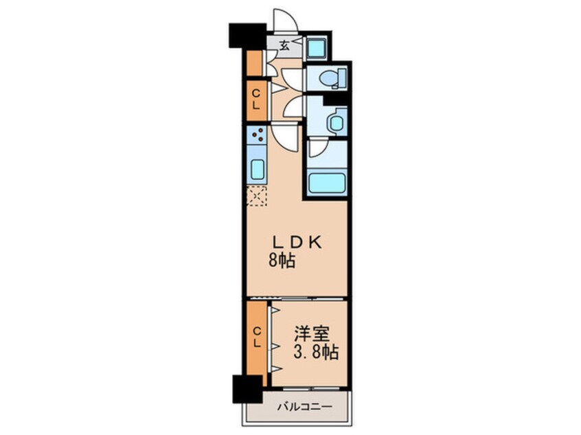 間取図 Loco House 阿倍野