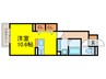 ルミエール三田 1Rの間取り