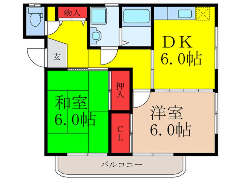 間取図 ハイツベルデ－ル