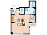 レジスコート甲子園口 1Kの間取り