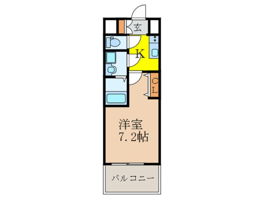 間取図 S-RESIDENCE新大阪WEST