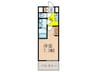 S-RESIDENCE新大阪WEST 1Kの間取り