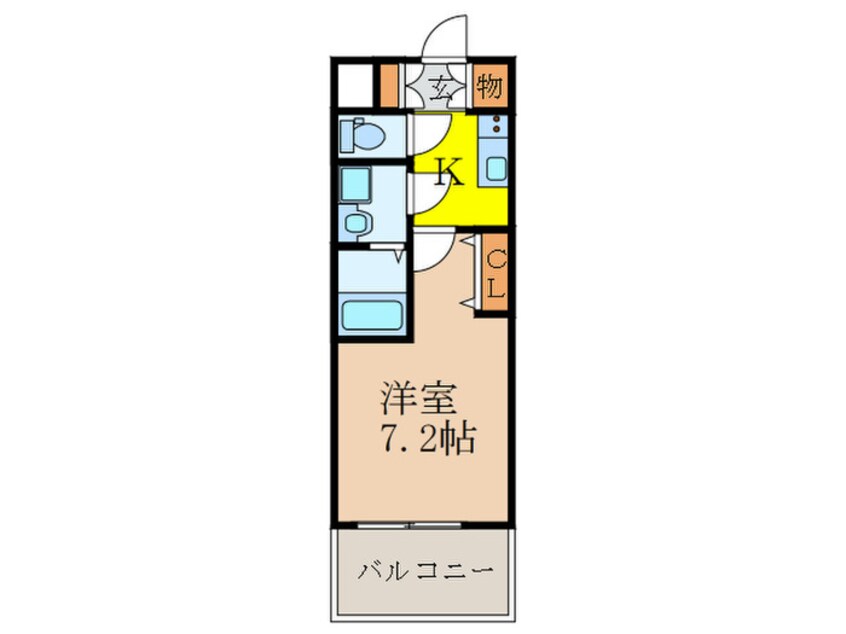 間取図 S-RESIDENCE新大阪WEST