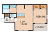 EVER HOMES 京都南 1LDKの間取り