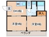 Ｊコート 2DKの間取り