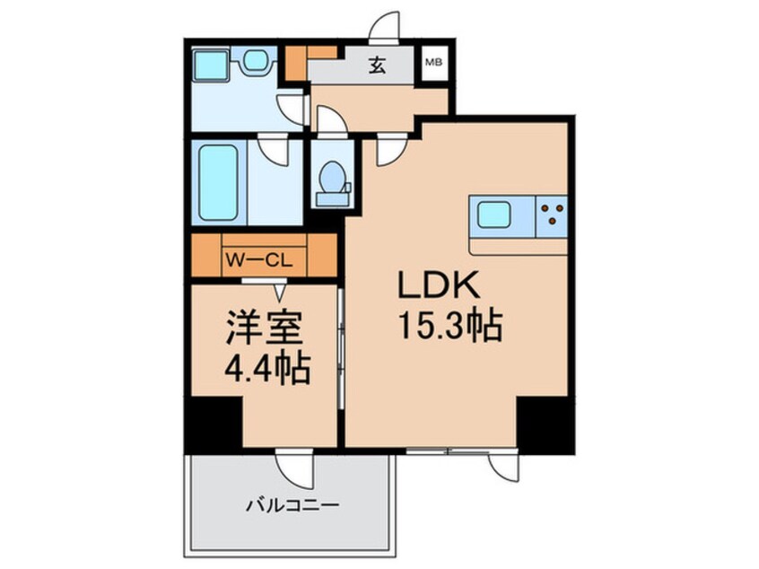 間取図 BRAVE徳井町