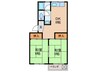 メゾン東花園 2DKの間取り