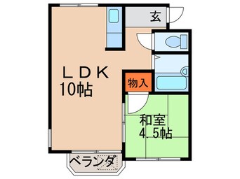 間取図 シャトー観月橋