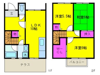 間取図 ハーブプラザ和泉鳥取Ⅰ番館