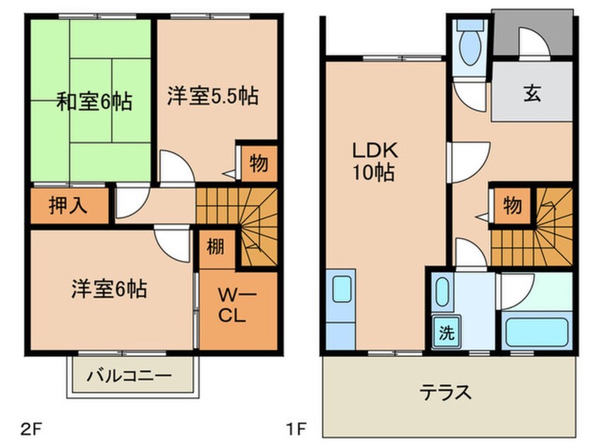 間取図 ハーブプラザ和泉鳥取Ⅰ番館