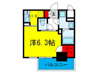 間取図 エスライズ御堂筋本町(1404)